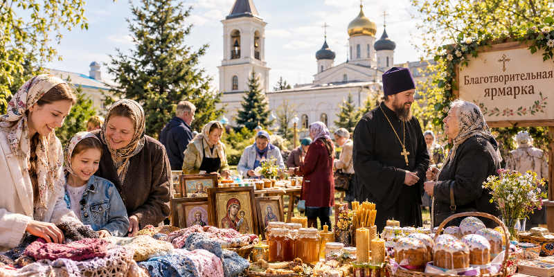 Церковные лавки и благотворительные православные ярмарки в Ставропольском крае