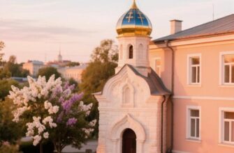 Православная часовня и водолечебница в Георгиевске - очень хорошо сочетаются друг с другом (картинка сгенерирована ИИ)